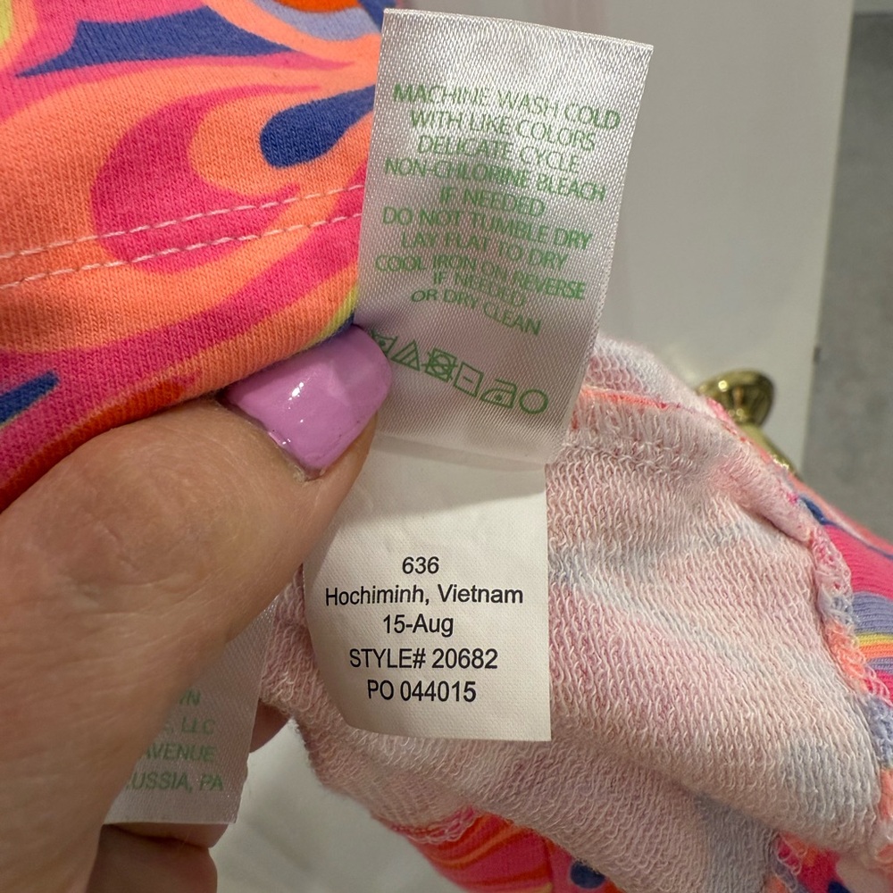 Lilly Pulitzer Whiting Shift Dress Reef Retreat | Bright Paisley Cotton | Size S - Picture 5 of 5